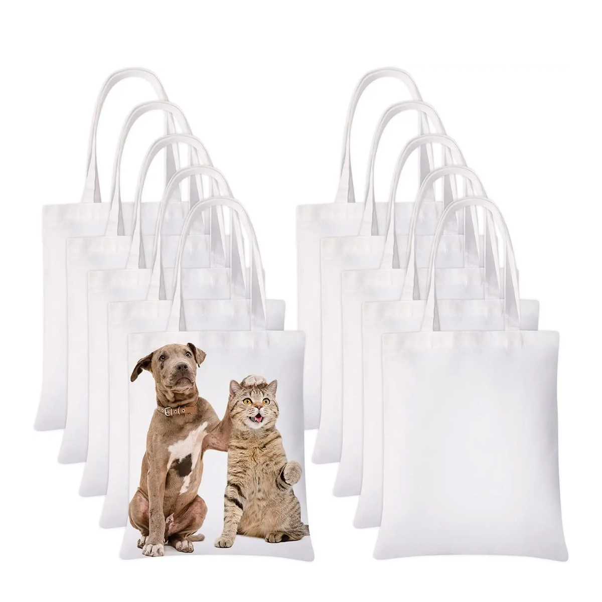 6 borse tote in tela bianca, b - Tote Bag Sublimation recensione e prezzo